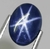 Safira Estrela Natural – 2.25 Cts - Azul Profundo com Asterismo de 6 Raios - comprar online
