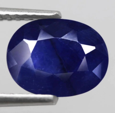 Safira Azul Natural 3,24 ct Lapidação Oval Facetada