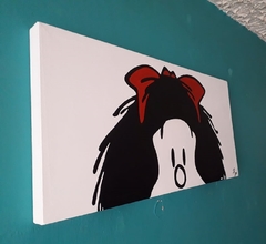 Cuadro Decorativo pintado a mano Mafalda 