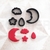 Kit conjunto de cortadores noite lua nuvem estrela polymer clay bicuit com 4 unidades - comprar online