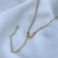 Choker Riviera Cristal - Banhada a Ouro 18k na internet