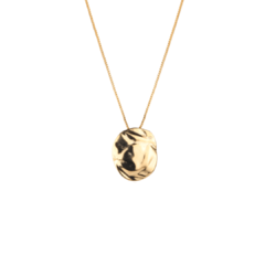 Gargantilha Martelado - Banhada a Ouro 18k