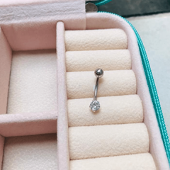 Piercing Umbigo Ponto de Luz - Prata 925