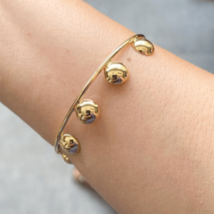 Bracelete Esferas - Banhado a Ouro 18k