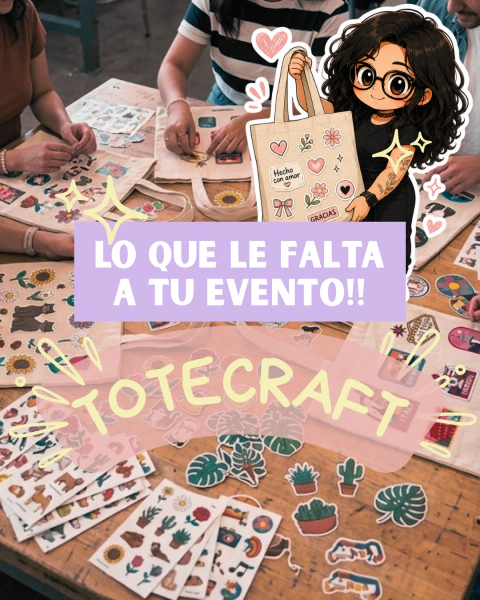 Kit ToteCraft - TOTE BAG con parches personalizados
