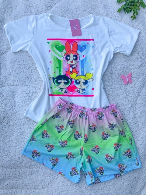 BABY DOLL COM MANGA PERSONAGEM - AS MENINAS SUPER PODEROSAS
