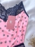 BABY DOLL RENDA - PATAS ROSA C/ AZUL MARINHO - loja online