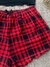 BABY DOLL CROPPED XADREZ VERMELHO - HONEY - AF STORE