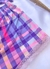BABY DOLL CROPPED ALCINHA - XADREZ MULTICOLORIDO - AF STORE