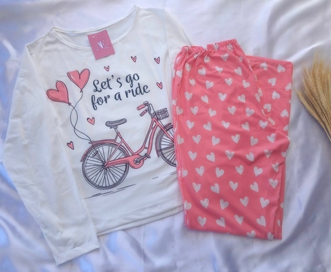 PIJAMA LONGO INVERNO - BICICLETA