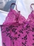 CAMISOLA ALCINHA SEXY TRANSPARENTE RENDA - FLORAL ROXO na internet
