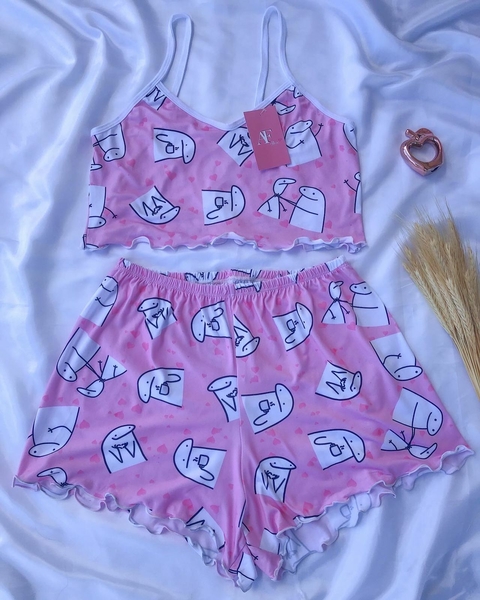 BABY DOLL CROPPED FULL ONDINHA ALÇA - FLORK