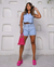 Shorts Jeans Meia Coxa na internet