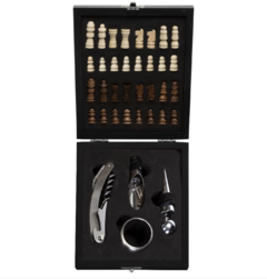 KIT VINHO XADREZ 4 PEÇAS - comprar online