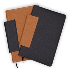 CADERNO EM COURO RECICLADO