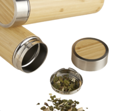 GARRAFA TÉRMICA BAMBU COM INFUSOR - comprar online