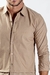 Camisa tricoline M/Longa Bara aplicada Slim Per Pochi - loja online