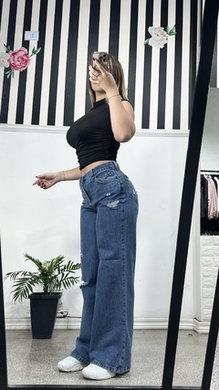 PANT WIDE LEG C/rotura - Enigma los aromos