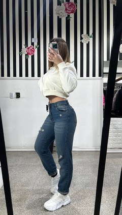 JEANS MOOM RIGIDO (OXIDO) en internet