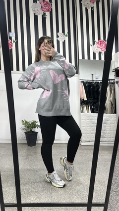 Sueter amplio gris - comprar online