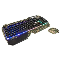 Combo Gamer Retroiluminado Camouflage NKB-233 - Noga - comprar online