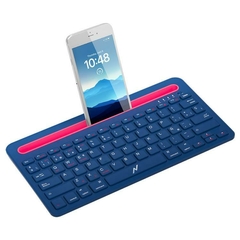 Teclado Slim Inalámbrico BT/2.4G con Soporte Multitarea NKB-Q70 - orangegame