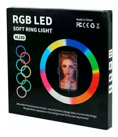 Aro De Luz Led 30cm Colores Rgb Y Luz Blanca