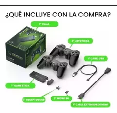 Game Stick Retro Con 2 Joysticks Negra Con Hdmi Negro - comprar online