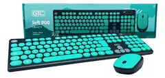 Kit Combo Teclado Y Mouse Inalambrico Gtc Cbg-027 Usb Optico