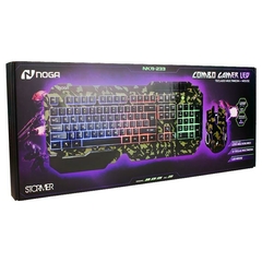Combo Gamer Retroiluminado Camouflage NKB-233 - Noga