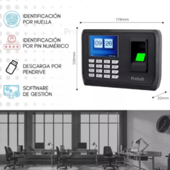 Reloj Control De Hora Biométrico Huella Pin Prosoft C109 Negro - Equilybrio Group