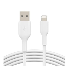 CABLE DE DATOS Y CARGA LIGHTNING A USB 3METROS - BLANCO