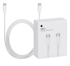 CABLE USB APPLE USB-C A USB-C 2 MTS BLANCO