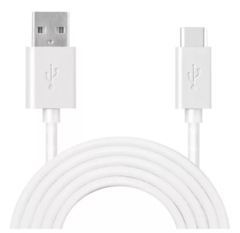 CABLE DE DATOS Y CARGA USB-C A USB 2 METROS - BLANCO