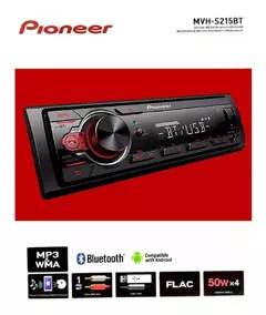 Estéreo para auto Pioneer MVH S215BT con USB y bluetooth - tienda online