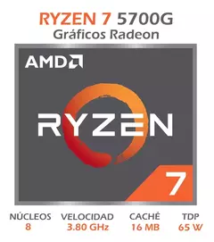 Procesador AMD Ryzen 7 5700G - Equilybrio Group