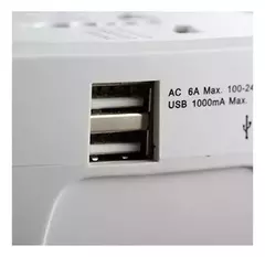 Adaptador Viajero Cargador 2 Usb Enchufe Universal 220v - tienda online
