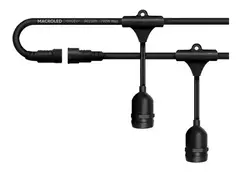 Guirnalda Exterior 10mts 20 Portalámparas E27 Macroled - comprar online