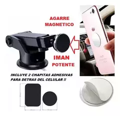 Porta Celular Imantado; Soporte Celular Auto Vidrio / Consola - tienda online