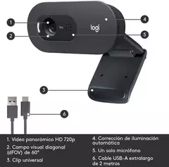 Webcam Logitech C505 V-U0018 - Negro en internet
