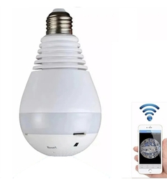 Lámpara cámara espía 360 wifi HD domo en internet