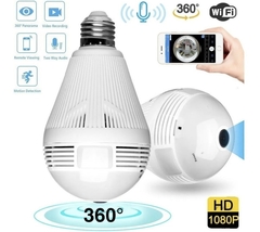 Lámpara cámara espía 360 wifi HD domo - Equilybrio Group