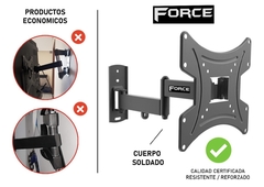 Soporte TV/Monitor Force L40-222 - Negro - Equilybrio Group