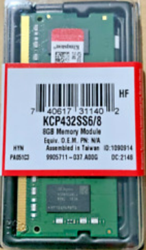 Memoria RAM Kingston 4GB
