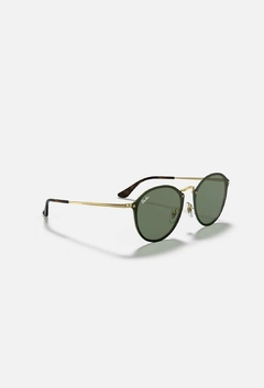 Ray-ban Round Blaze Dorado/verde RB3574 001/71 - comprar online