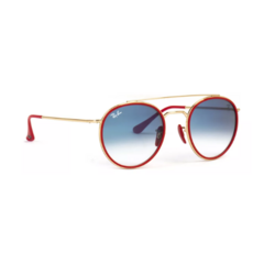 Ray-Ban RB3647NM F0293F Dorado Rojo Celeste Degrade - comprar online