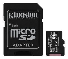 Tarjeta de memoria Kingston SDCS2 Canvas Select con adaptador SD 64GB
