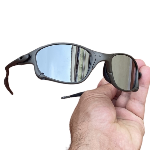Óculos de Sol Doublex X-Metal Liquid Prata Pinada 100% Polarizadas