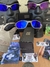 Óculos de Sol Doublex Plasma Neon Blue Pinada Premium - comprar online