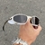 Óculos de Sol Juliet Plasma Black Premium + Sideblinders Branco - comprar online